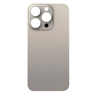 Tampa Traseira De Vidro Para iPhone 15 Pro Max Titânio