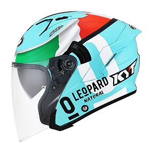 Capacete KYT NF-J Dennis Foggia Leopard Replica