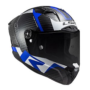 Capacete Ls2 Ff805 Thunder Carbon Racing 1 Azul