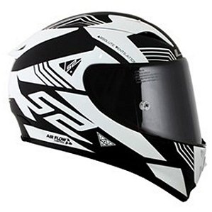 Capacete LS2 FF323 Arrow Neon Preto e Branco