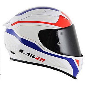 Capacete LS2 FF323 Arrow Burner Branco Vermelho e Azul