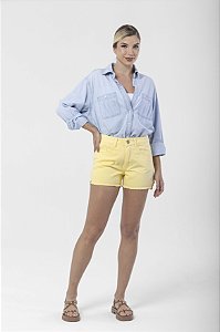 Shorts Sarja Amarelo Manteiga - Los Cabos