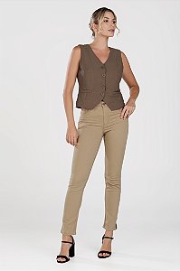 Calça Sarja Skinny Bege - Rosário