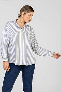 Camisa Listrada Azul - Lis