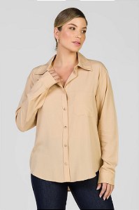 Camisa Lisa Bege - Thais