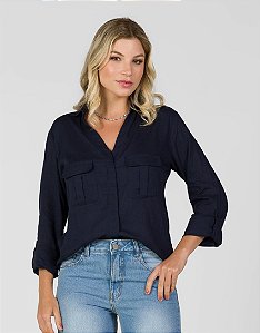 Camisa Azul - Marina