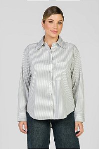 Camisa Listrada Verde - Milena