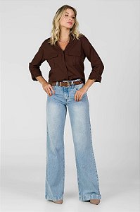 Calça Wide Leg Jeans - Memphis