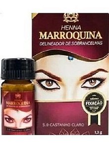 Henna Sobrancelhas Marroquina 5.0 Castanho Claro 1.3g