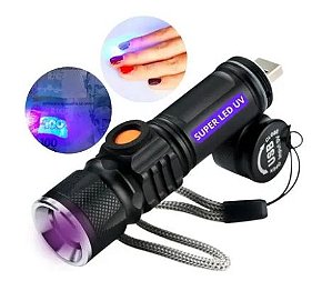 Lanterna Led Luz Ultravioleta Uv usb