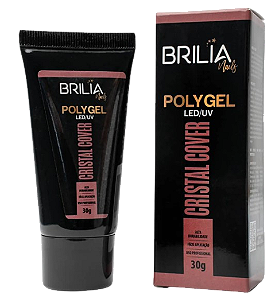 POLYGEL CRISTAL COVER 30G BRILIA NAILS