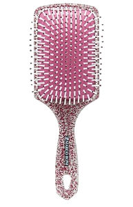 Escova Raq. Nylon Glitter Vermelho