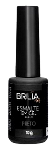 Esmalte Gel Preto Brilia Nails
