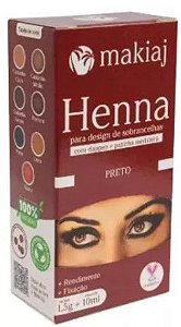 Henna Sobrancelha Makiaj Preto