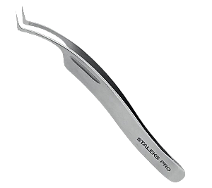 Pinça para Extensão de Cílios Staleks Pro TE- 41-2 Expert 41