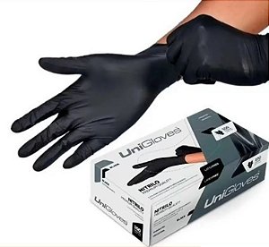 LUVA PROC NITRILO BLACK PREMIUM QUALITY MEDIO