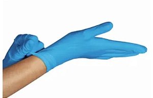 LUVA PROC NITRILO BLUE PREMIUM QUALITY MEDIO