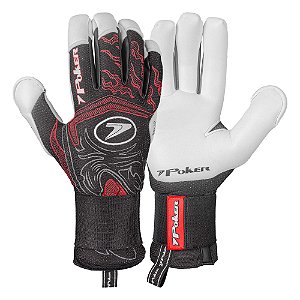 Luva Goleiro Poker Fusion 2 Lançamento Profissional Preta