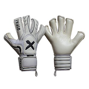 Luva De Goleiro Profissional Difai Jump Total Branca