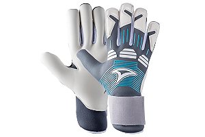Luva De Goleiro Pro Three Stars Omni  Azul Cinza