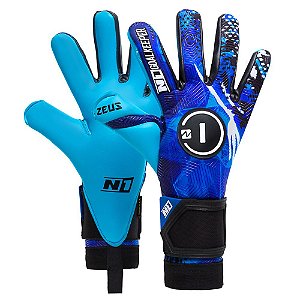 Luva de Goleiro Profissional N1 Zeus Blue