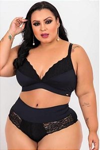 CONJUNTO REFORÇADO SEM BOJO COM DETALHES EM RENDA