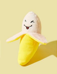 Brinquedo para pets banana com apito PREM-007