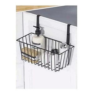 Organizador Suporte Cesto Multiuso Aramado aço inoxidável para Porta