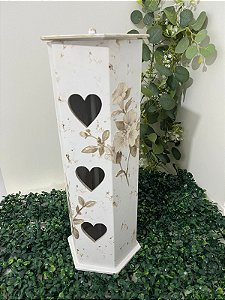 Porta Papel Higiênico Floral