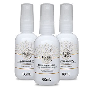 Bruma Relaxante Melatonina Spray 60ml - Pack com 03 unidades
