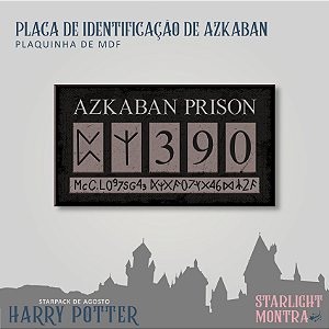 Plaquinha de Azkaban - Sirius Black (Harry Potter)