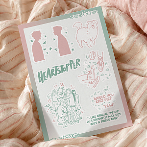 Cartela de Adesivos | Heartstopper