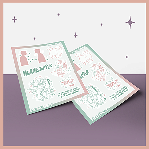 Cartela de Adesivos | Heartstopper