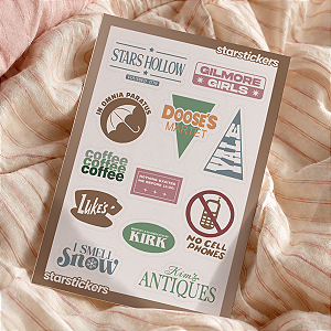 Cartela de Adesivos | Gilmore Girls