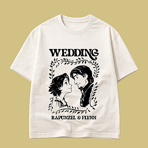 Camiseta | Casamento Rapunzel e Flynn (Enrolados)