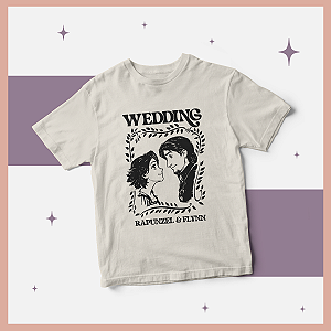 Camiseta | Casamento Rapunzel e Flynn (Enrolados)