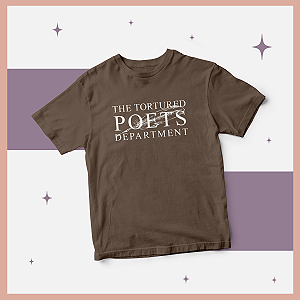 Camiseta | The Tortured Poets Department - Marrom (Taylor Swift)