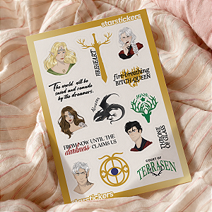 Cartela de Adesivos | Trono de Vidro 2.0