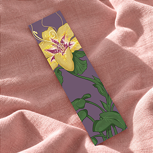 Marcador de página | Flor Dourada Mágica (Enrolados)