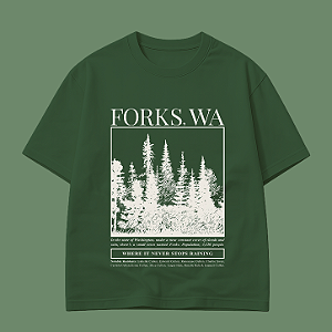 Camiseta | Forks, WA (Crepúsculo)
