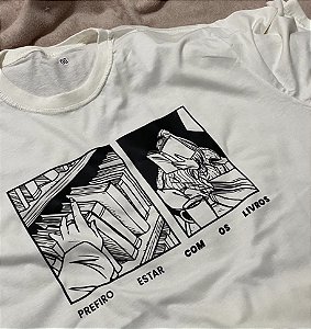 Camiseta | Prefiro estar com os livros
