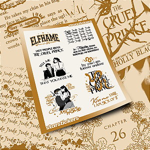 Cartela de Adesivos | O Príncipe Cruel