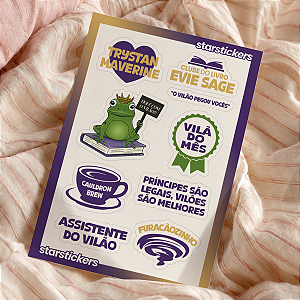 Cartela de Adesivos | Assistente do Vilão