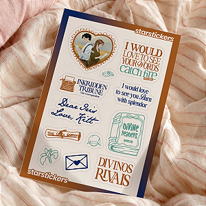 Cartela de Adesivos | Divinos Rivais