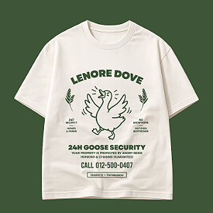 Camiseta | Lenore Dove Goose Security (Amanhecer na Colheita)