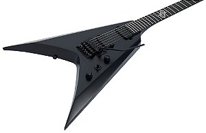 Guitarra Solar V1.6frc Carbon Black Matte - Flying V Com Floyd Rose