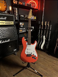 Guitarra Studebaker Sky Hawk Stratocaster Sss Fiesta Red
