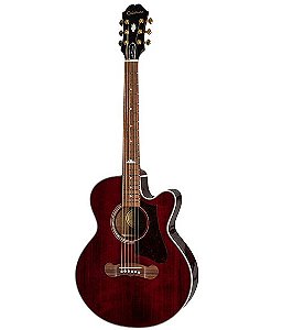 Violao Epiphone J-200 Ec Studio Parlor Solid Top - Wine Red