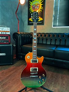 Guitarra Epiphone Les Paul Tribute Plus Rainbow - Captadores Gibson - Case Original