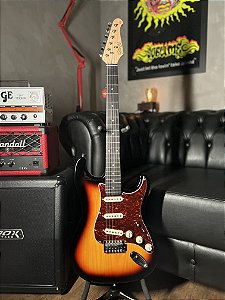 Guitarra Seizi Vintage Shinobi Ash Sss - Sunburst Ph - Com Bag